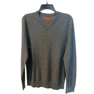 Red Ale Sweater Mens Small Grey Pullover Long Sleeve Cotton Casual Outdoors